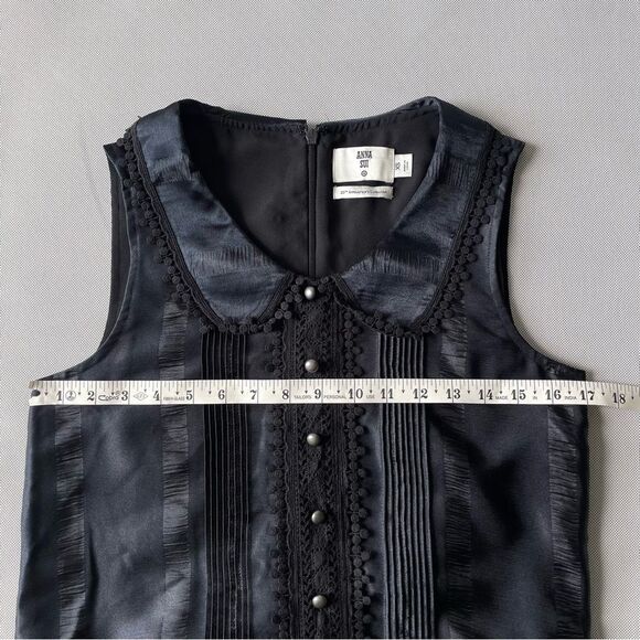 Anna Sui 20th Anniversary Target Black Lace Drop Waist Dress Women’s Size XS - Picture 7 of 12